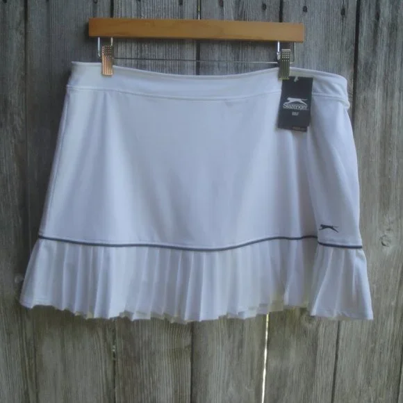 Slazenger Golf Skort White Pickle Ball Skort Tennis Skort NEW with Tags XL - Picture 2 of 4